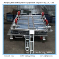 Galvanized Steel Folding Warehouse Storage Cage with Traction